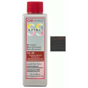 CHI Ionic Shine Shades  Liquid Color 50-3R Darkest Natural Red Brown, 89 ml