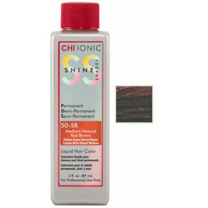 CHI Ionic Shine Shades  Liquid Color 50-5R Medium Natural Red Brown, 89 ml