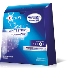 CREST 3D WHITE WHITESTRIPS, 4 TONES  PROFESSIONAL EFFECTS