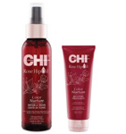 PM8167 CHI Rose Hip Oil  Duo Kit: Recovery Treatmen Mask, 237 ml + Leave-In Tonics, 118 ml