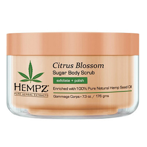 HEMPZ  Citrus Blossom Herbal Sugar Body Scrub, 176 g